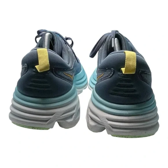 Hoka One One Bondi 8 Real Teal Shadow Mens Blue Size 11 Running Shoes - Picture 6 of 16